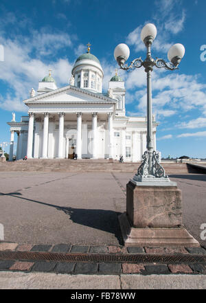 Cathédrale d'Helsinki, la place du Sénat. Kruununhaka, Helsinki, Finlande Banque D'Images