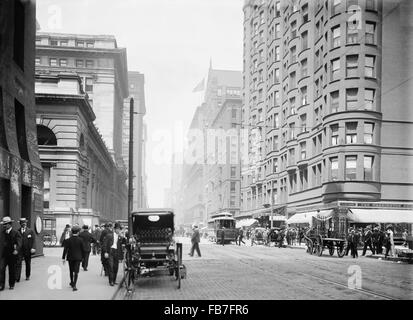 Scène de rue, Dearborn Street, Chicago, Illinois, Etats-Unis, vers 1907 Banque D'Images