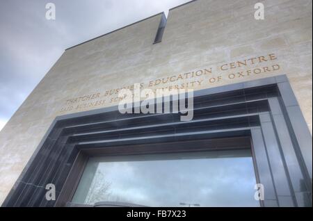 Dit business school d'Oxford. Margaret Thatcher Education Centre Banque D'Images