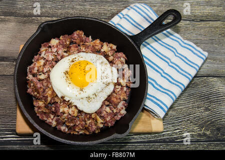 Le corned-beef Hash Banque D'Images