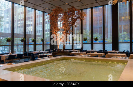 Restaurant four Seasons dans le bâtiment Seagram de Manhattan, New York Banque D'Images