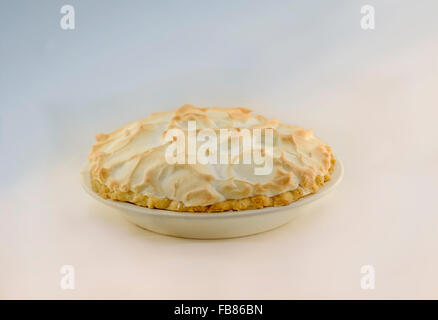 Un ensemble de la tarte au citron fait maison avec fond bicolore. USA. Banque D'Images