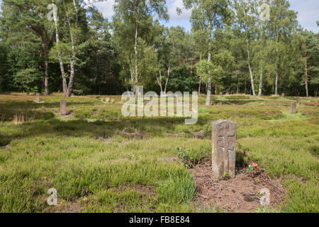 Cimetière de guerre soviétique Banque D'Images