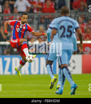 MUNICH, ALLEMAGNE - le 17 septembre 2014 : le match de la Ligue des Champions entre le Bayern Munich et Manchester City, à l'Allianz Arena, Munich, Allemagne. Banque D'Images
