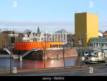 Groningen, Pays-Bas. 12 Jan, 2016. Groningen, Pays-Bas. 12 janvier, 2016. 'David Bowie est' exposition au Groninger Museum of Contemporary Art, Groningen, Pays-Bas. © Ger Bosma/Alamy Live News Crédit : Ger Bosma/Alamy Live News Banque D'Images