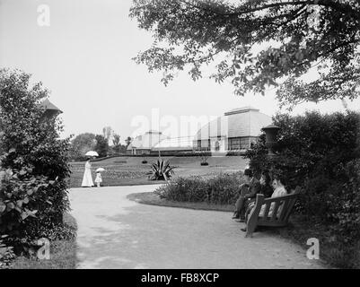 Conservatory, Washington Park, Chicago, Illinois, États-Unis, Detroit Publishing Company, 1905 Banque D'Images