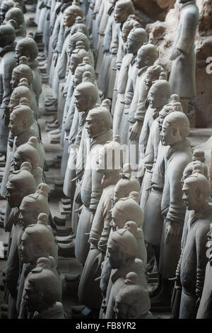 Musée de la terre cuite, mausolée du premier empereur Qin, Xian, Province du Shaanxi, Chine Banque D'Images