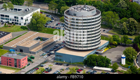 Vue aérienne, Siemens AG Technology Park Mülheim, Mülheim an der Ruhr, Ruhr, Rhénanie du Nord-Westphalie, Allemagne, Europe, antenne Banque D'Images