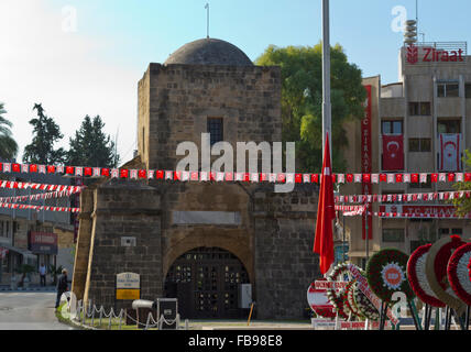 La porte de Kyrenia, Nicosie, Lefkosa, République turque de Chypre du Nord Banque D'Images