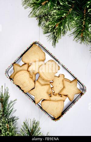 Un studio photo des sablés de Noël Banque D'Images