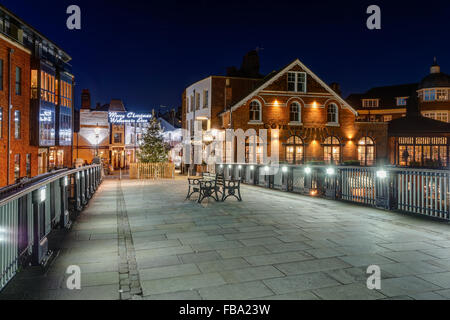 L'ensemble pont de Windsor, à la veille de Noël à Eton Banque D'Images