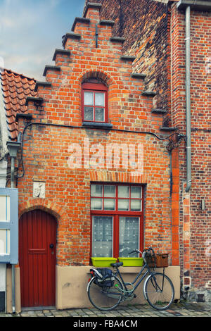 Historique de Bruges steets Banque D'Images