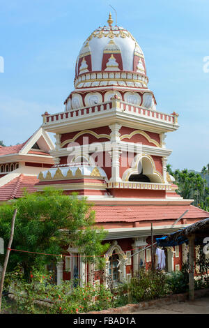 Shree Gramdev Shiroti Laxminarayan Temple Hindou, Khola, Canacona, South Goa, Inde Banque D'Images