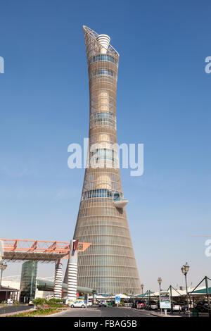 Le Flambeau tower hôtel de luxe dans la zone aspire à Doha Banque D'Images