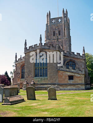 L'église St Mary vierge, Fairford, Gloucestershire, Banque D'Images