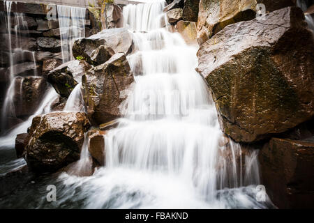 Cascade de Seattle, Washington state parc jardin Banque D'Images