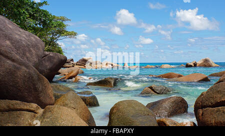 Anse Lazio beach parfait calme Banque D'Images