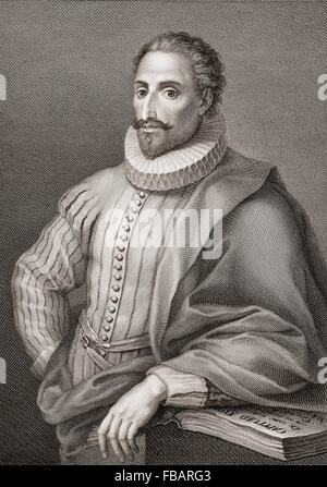 Miguel de Cervantes Saavedra, 1547-1616. L'écrivain espagnol, auteur de Don Quichotte de la Manche. Banque D'Images