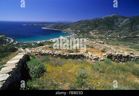 Platis Gialos Sifnos, Cyclades, Grèce Banque D'Images