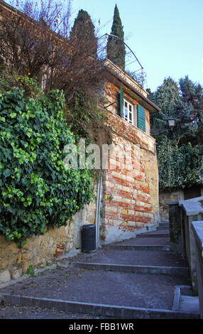 Petite rue de la vieille ville de Vérone, Italie Banque D'Images