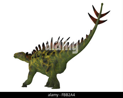 Huayangosaurus était un dinosaure herbivore blindés qui vivait dans la période du jurassique de Chine. Banque D'Images