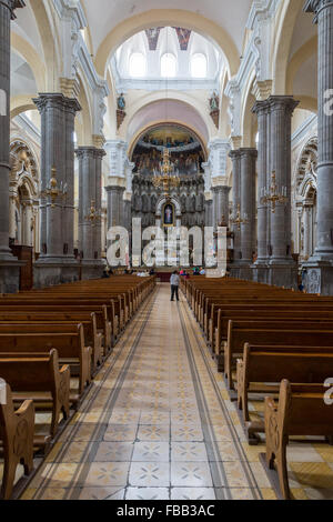 Templo del Espiritu Santo, fondé par des jésuites, est un 18e siècle église catholique romaine dans la ville historique de Puebla au Mexique. Banque D'Images