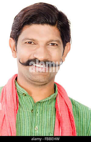 1 rural indien homme debout Banque D'Images