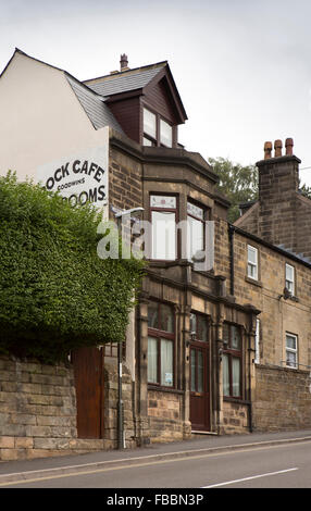 Royaume-uni, Angleterre, Derbyshire, Matlock, rue Wellington, Matlock vert, Goodwin's Rock Café Tea Rooms Banque D'Images