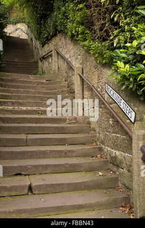 Royaume-uni, Angleterre, Derbyshire, Matlock, rue Wellington, Rockside Mesures pour vieux bâtiment Hydro Rockside Banque D'Images