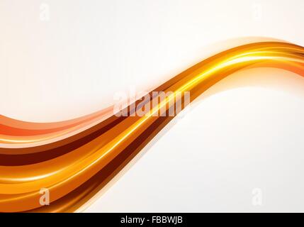 Abstract Vector Background vagues d'or. Vector Illustration Illustration de Vecteur
