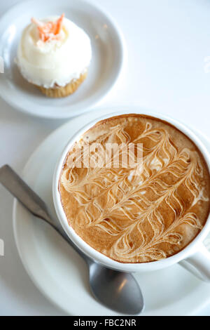 ('Café Le Birdie') et de carotte, Dulce cupcake Bakery & Café, Santa Fe, Nouveau Mexique USA Banque D'Images