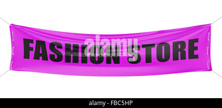 Fashion Store concept isolé sur fond blanc Banque D'Images