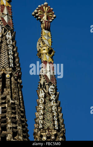 Sagrada Familia. Barcelone. Le Catalan. L'Espagne. L'Europe Banque D'Images