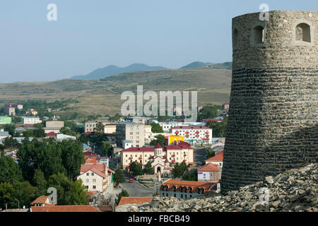 Samtskhe-Javakheti, georgien, Achalziche, Blick von der mittelalterlichen Festung Rabat auf die Stadt Banque D'Images