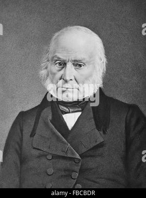 John Quincy Adams. Daguerréotype du 6e président des États-Unis, c 1842 Banque D'Images