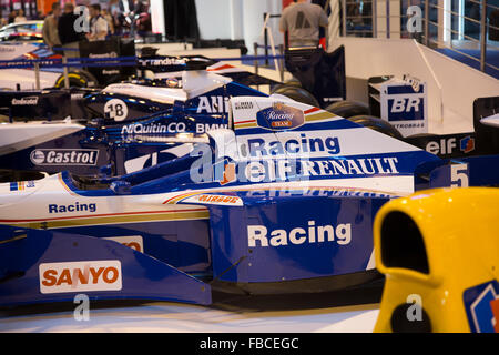 Birmingham, UK. 14 Jan, 2016. Williams F1 l'affichage à l'autosport hier et d'aujourd'hui F1 cars Crédit : Steven re/Alamy Live News Banque D'Images