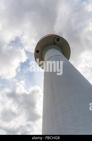 Close up of Howth pier Lighthouse en Irlande. Banque D'Images