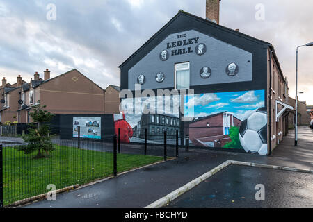 La fresque dans la salle Ledley East Belfast Banque D'Images