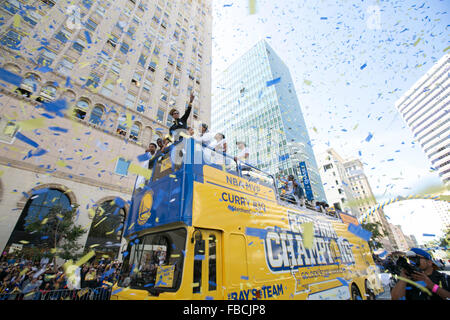 Golden State Warriors Parade Banque D'Images