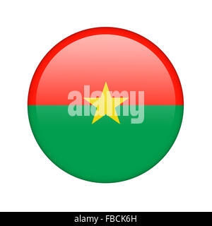 Le drapeau du Burkina Faso Banque D'Images