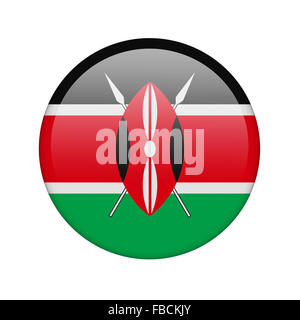 Le drapeau du Kenya Banque D'Images