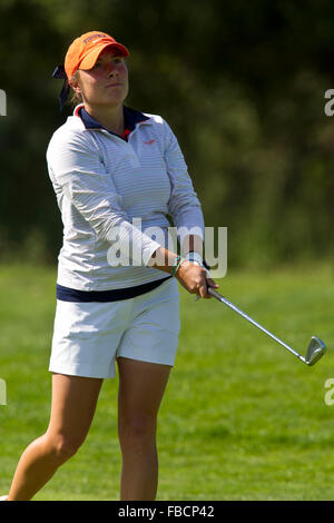 Le 8 mai 2010, Stanford, CA, USA ; Virginia Cavaliers Calle Nielson au cours de la ronde finale de l'édition 2010 du golf féminin NCAA West Banque D'Images