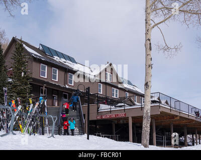 Mid-Mountain Lodge, Park City, Park City Mountain Resort, Park City, Utah. Banque D'Images