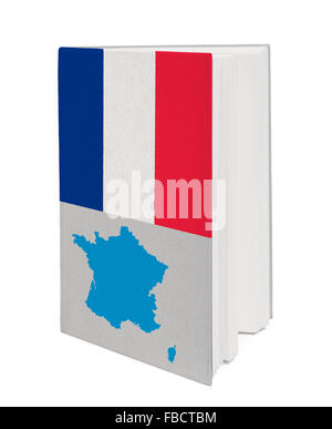 Concept. Livre avec le drapeau national Banque D'Images