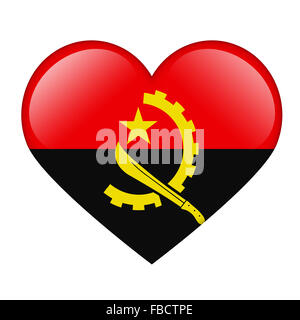 Le drapeau de l'Angola Banque D'Images