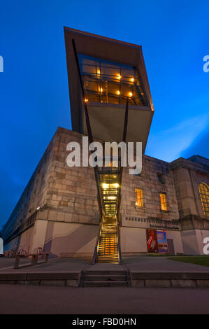 Entrée privée, Centre de documentation du parti nazi, motifs Rallye crépuscule, Nuremberg, Middle Franconia, Bavaria, Germany Banque D'Images