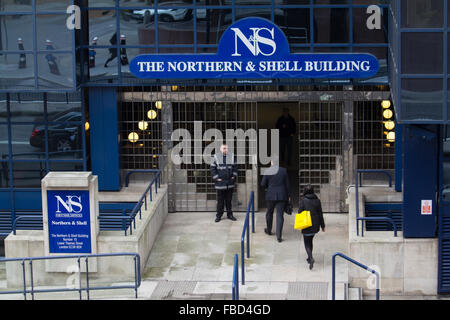 Et Du Nord Bâtiment Shell, siège de l'éditeur du Daily Star, Daily Express, nouvelle, Sunday Express, et Star Magazine à Londres Banque D'Images