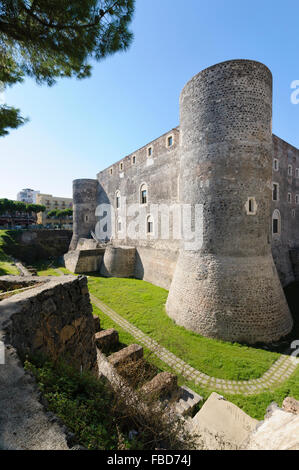 Château Ursino (Castello Svevo), Catane, Sicile, Italie Banque D'Images