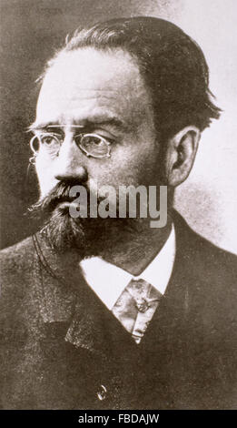 Émile Édouard Charles Antoine Zola (Paris, 2 avril 1840 - Paris, 29 septembre 1902) écrivain, journaliste, essayiste, critique littéraire et photographe français Banque D'Images