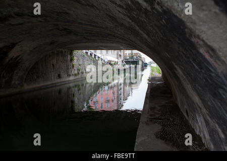 Réaménagement du chantier naval darsena,Milan,pour l'Expo 2015 Banque D'Images